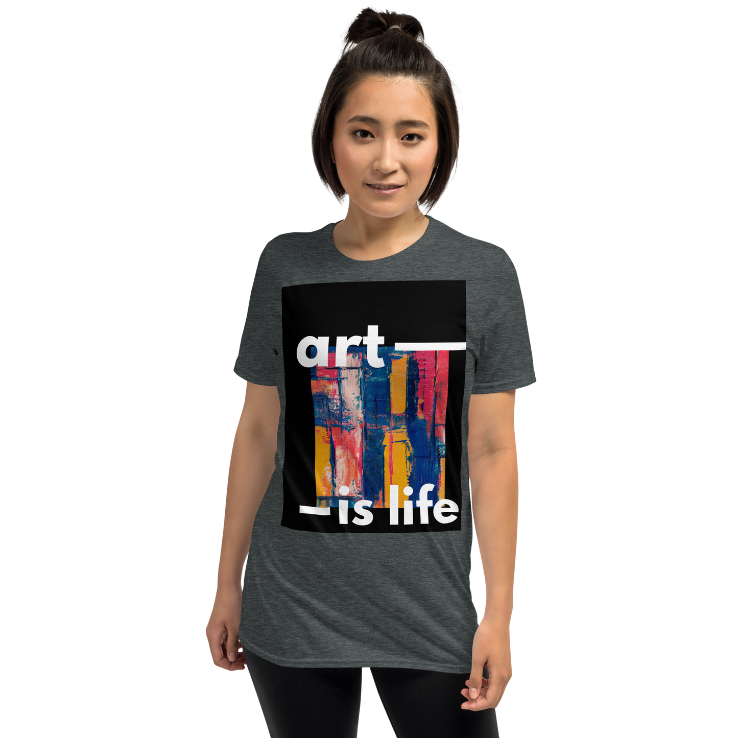 Women Art is Life T-shirt, Women Graphic Art is Life T-shirt