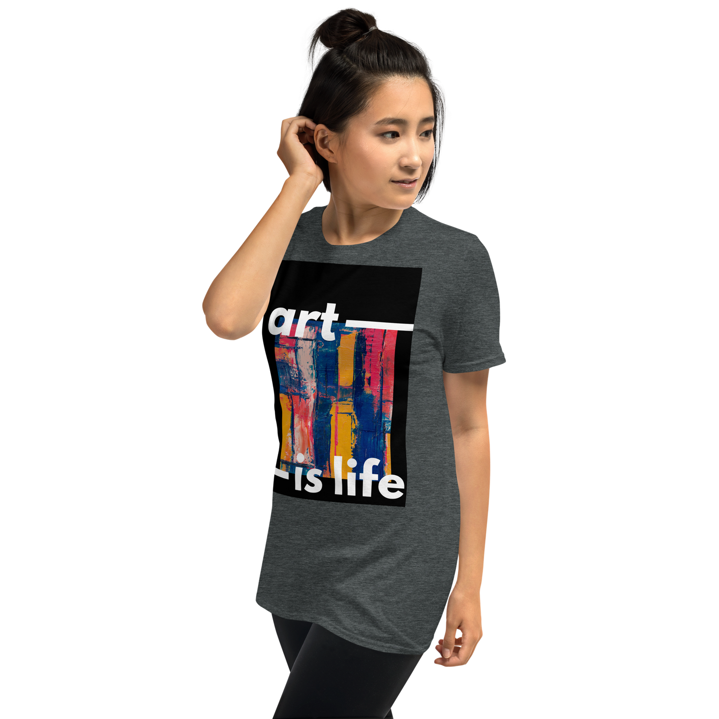 Women Art is Life T-shirt, Women Graphic Art is Life T-shirt