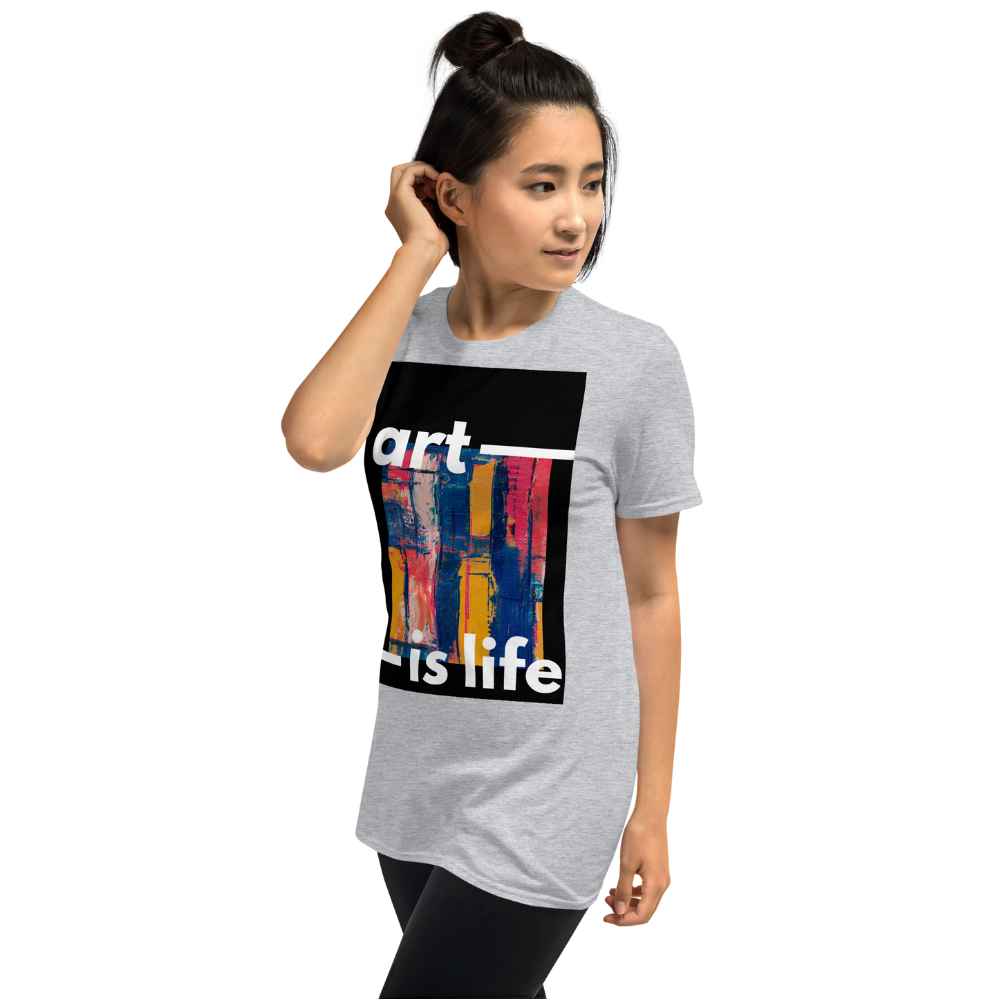 Women Art is Life T-shirt, Women Graphic Art is Life T-shirt