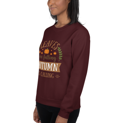 Women Fall Sweatshirt, Autumn is Calling Sweatshirt